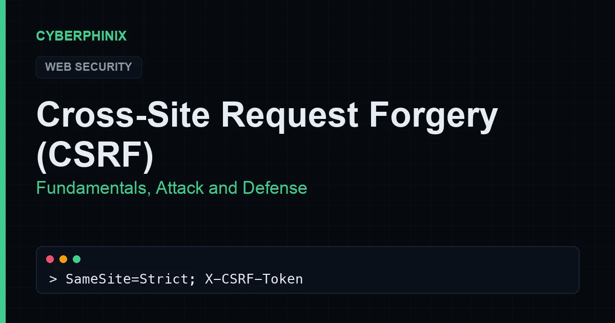 CSRF: Cross-Site Request Forgery Explained (2026)