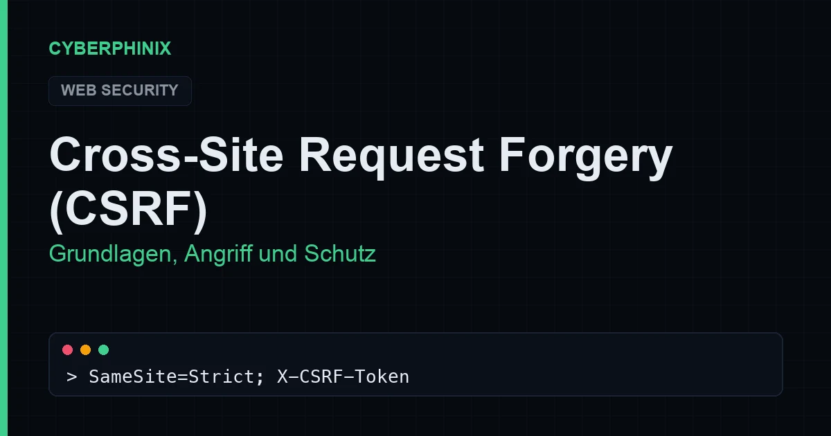 CSRF: Cross-Site Request Forgery erklärt & Schutz (2026)
