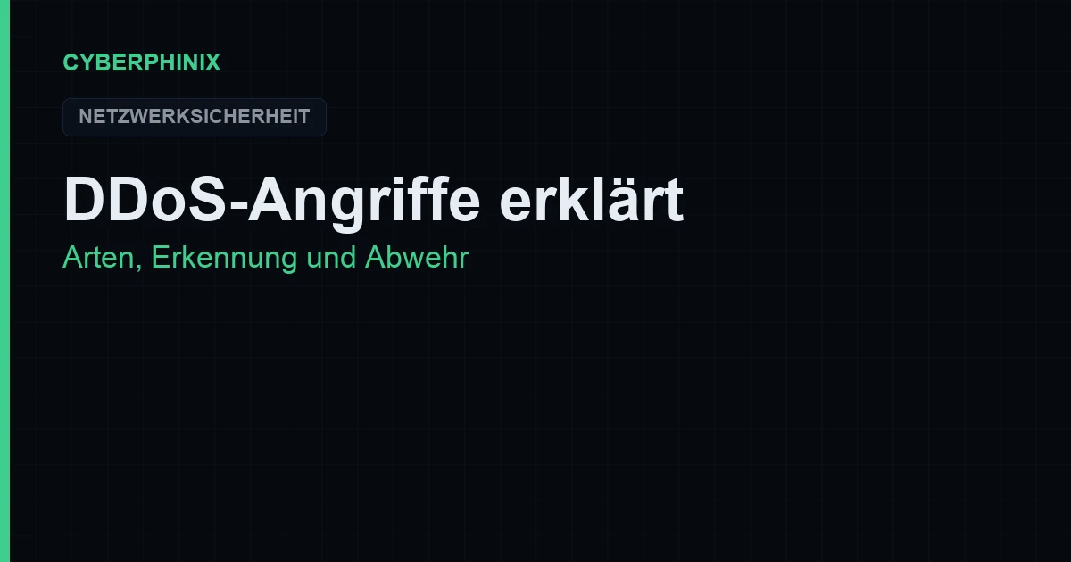 DDoS-Angriffe erklärt: Arten, Erkennung und Abwehr (2026)
