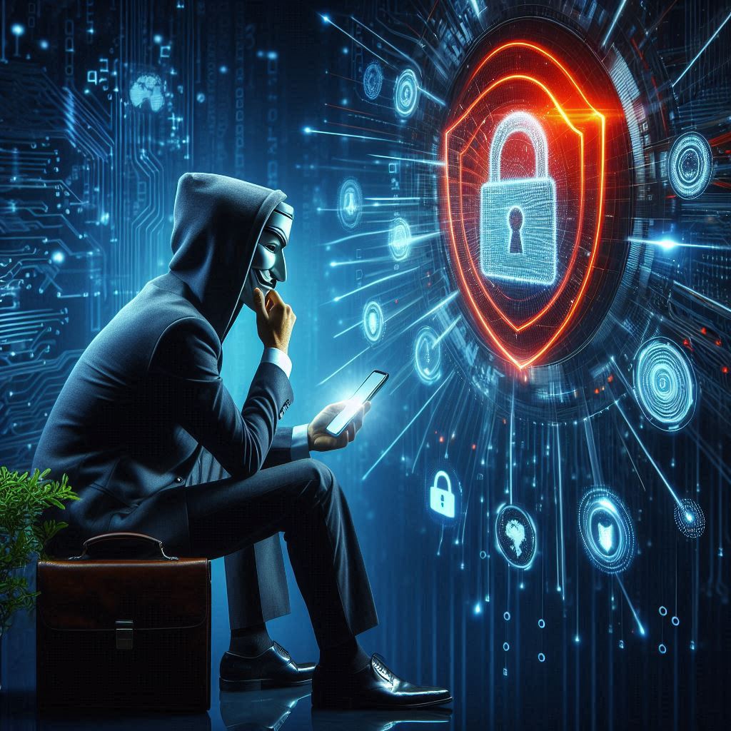 Person is is anonymously going through the world