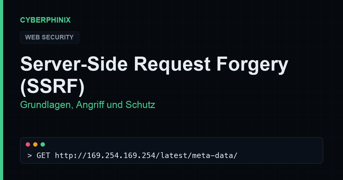 SSRF: Server-Side Request Forgery erklärt & Schutz (2026)