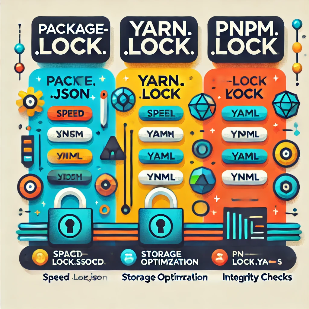 package-lock.json vs. yarn.lock vs. pnpm-lock.yaml