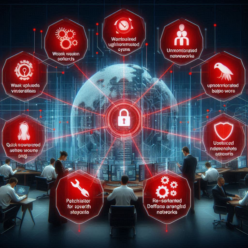 Security measures are visualized and people working on it security